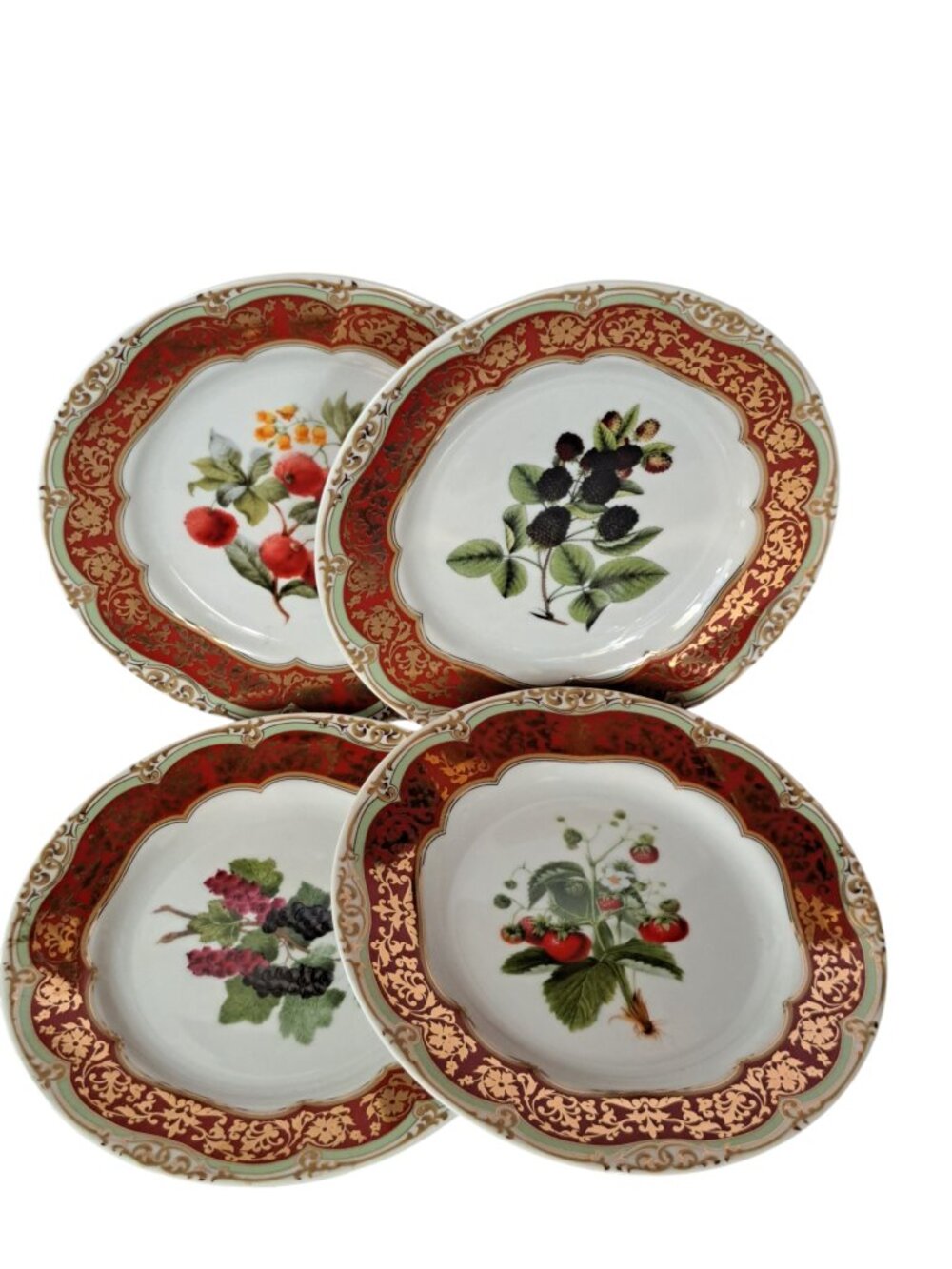 Andrea By Sadek Honore WINTERTHUR Four Salad Plates 8.25" - Picture 11 of 14